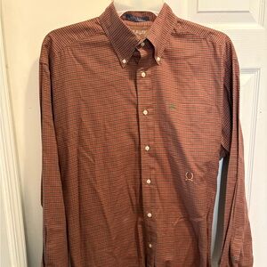 Tommy Hilfiger Blake Men’s XXL Pink Plaid Cotton Long sleeve Buttons Down shirt
